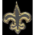 FLEUR DE LIS SILVER AND GOLD PIN